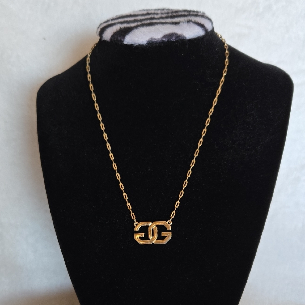 Givenchy Vintage GG Gold Plated  Necklace